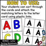 Sort & Link Uppercase & Lowercase Letters Activity