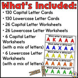 Uppercase & Lowercase Letter Visual Discrimination Cards