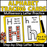 Letter Tracing Cards for Multisensory Learning