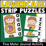 Lowercase Letter Strip Puzzles