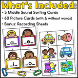 Sort & Link Middle Vowel Sounds