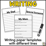 Mother's Day & Father's Day Writing Crafts