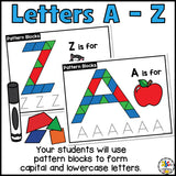 Pattern Block Letter Mats