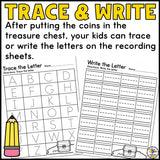 Feed a Treasure Chest Letter Recognition Activity