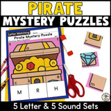 Pirate Cut & Paste Letter Worksheets