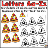 Feed the Chef Letter Recognition Activity