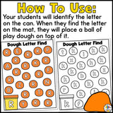 Playdough Find the Letter Mats