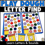 Playdough Letter Find Mats