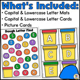 Playdough Letter Find Mats