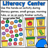 Playdough Letter Find Mats