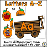 Pumpkin Beginning Sounds Sorting Activity