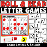 Roll & Read Letter Games