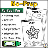 2D Shape Dot Marker Worksheets