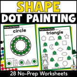 2D Shape Dot Marker Worksheets