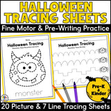 Halloween Tracing Worksheets