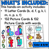 Sort & Link Ending Sounds Activity