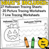 Halloween Tracing Worksheets