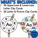 Letters & Sounds Clip Cards