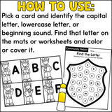 Community Helpers Letter Find Activity