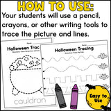 Halloween Tracing Worksheets