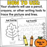 Fall Tracing Worksheets