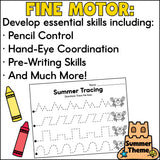 Summer Tracing Worksheets