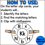 Letters & Sounds Clip Cards