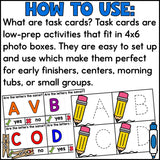 Alphabet Task Card Boxes
