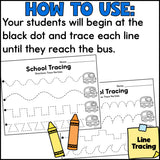 Back to School Tracing Worksheets