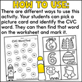 CVC Word Search Activity