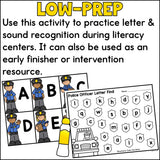Community Helpers Letter Find Activity