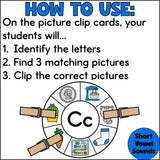 Letters & Sounds Clip Cards