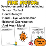 Fall Cutting Practice Worksheets