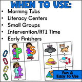 Sort & Link Ending Sounds Activity