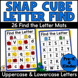 Snap Cube Letter Find Mats