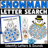 Snowman Letter Search Activity