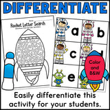 Space Letter Search Activity