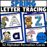 Spring Letter Tracing Cards