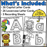 Spring Letter Tracing Cards