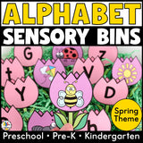 Spring Alphabet Sensory Bins
