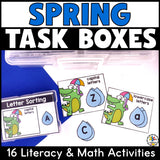 Spring Task Card Boxes
