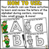 St. Patrick's Day Alphabet Activities Bundle