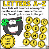 Feed the Pot of Gold Letter Recognition Activity