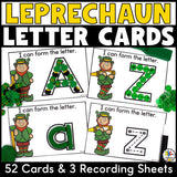 St. Patrick's Day Letter Tracing Cards