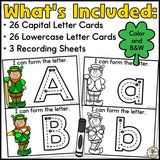 St. Patrick's Day Letter Tracing Cards