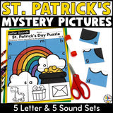 St. Patrick's Day Cut and Paste Letter Worksheets