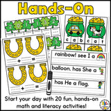 St. Patrick's Day Morning Tubs for Kindergarten
