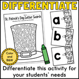 St. Patrick's Day Letter Search Activity