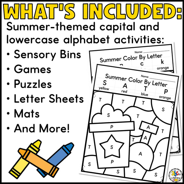 Summer Alphabet Activities Bundle – ABCs of Literacy
