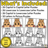 Summer Letter Matching Puzzles